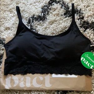 Pact Organic Cotton smooth cup bralette.
